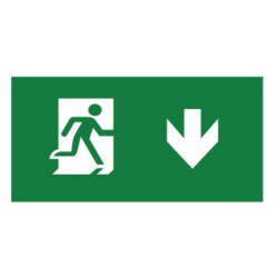 AUTOCOLANT EXIT SAGEATA JOS pentru lampa de 18 LED