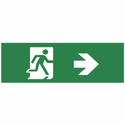 Autocolant Lampa Exit Sageata dreapta 30 Led - SPN7901X