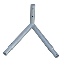 Brat dublu 2X100cm, 90 grade, pentru stalp galvanizat