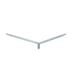 Brat dublu 2X50cm, 180 grade, pentru stalp galvanizat