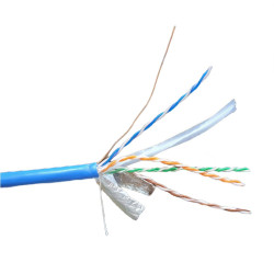 Cablu FTP cupru ALBASTRU cat 6 24AWG (305M)