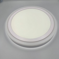 Spot LED Rotund Aplicat Doua Culori  24+12W 3000k-6500k  Trei Functii