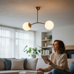 CANDELABRU MARLA ANTIQUE 2XE27 60W