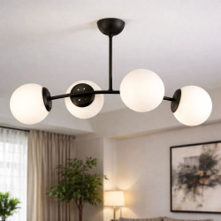 CANDELABRU MARLA NEGRU 4XE27 60W