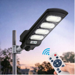 Corp Stradal  cu Panou Solar Monocristalin Integrat si telecomanda -  200W/6500k