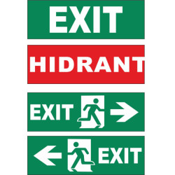 Autocolant Lampa Exit 16 Led