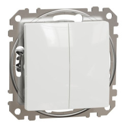 Intrerupator dublu cap scara alb Sedna Design Schneider SDD111108