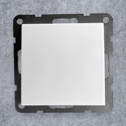 Intrerupator Simplu Spin Top, Alb