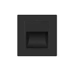 SPOT LED PERETE NEGRU 1W 3000K IP20 86*90*30MM