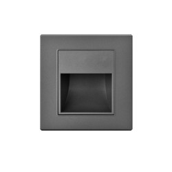 SPOT LED PERETE GRI 1W 3000K IP20 86*90*30MM