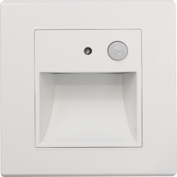 SPOT LED PERETE CU SENZOR ALB 1W 3000K IP20 86*90*30MM