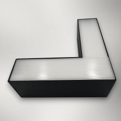Corp LED liniar suspendat 90grade, interconectabil,12W, 5000K, negru