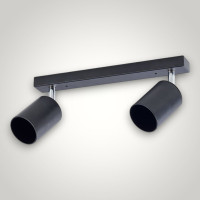 Spot Liniar Reglabil Negru 2XGU10 450mm