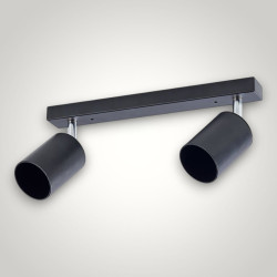 Spot Liniar Reglabil Negru 2XGU10 450mm