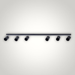 Spot liniar reglabil  negru 6 X GU10 1180mm