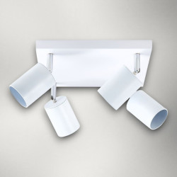 Spot patrat reglabil  alb 4 X GU10 250mm