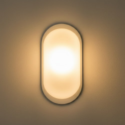 Aplica LED BAT Ovala 18W=162W, 3000K, lumina calda, cu protectie IP65