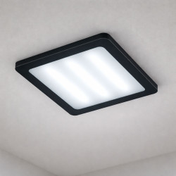 Spot Led Sole cu rama neagra, patrat aplicat  300x300, 36W, 4100k, lumina neutra