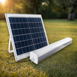 Corp Liniar LED 60W Cu Panou Solar 600x72x68mm