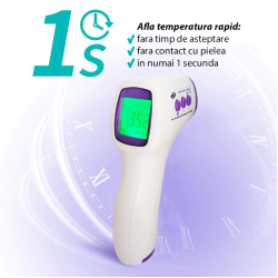 Termometru digital infrarosu, pentru frunte, fara contact cu pielea
