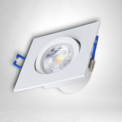 Spot Led COB Patrat alb, 5W=40W, 6500K, lumina rece